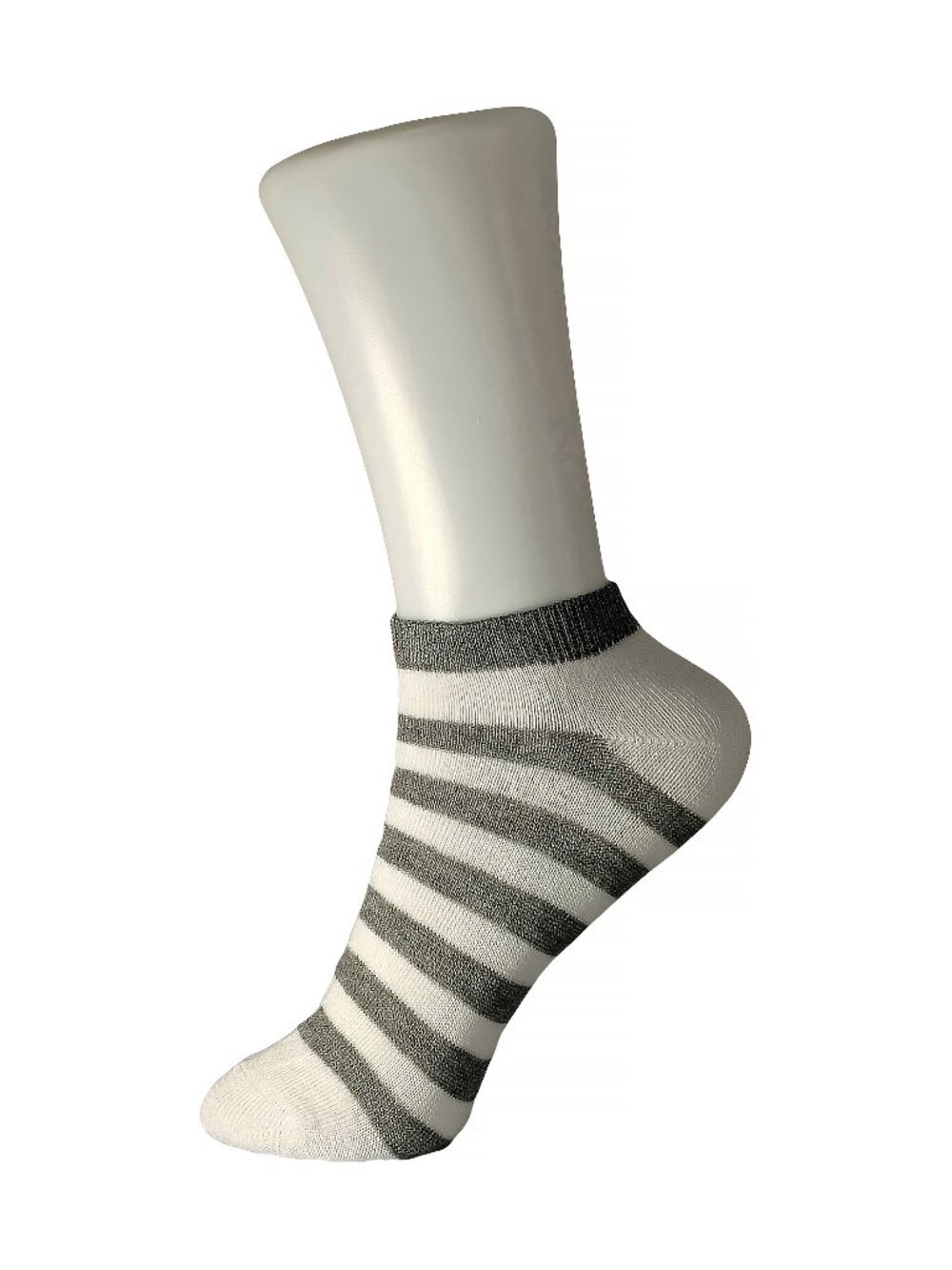 5 Pairs Tutuanna Socks - Black & White Stripe